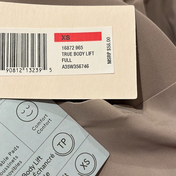 NWT - True & Co. True Body Lift Triangle Adjustable Strap Bra - Gray - Picture 6 of 7